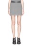 Main View - Click To Enlarge - T BY ALEXANDER WANG - Leather waistband twist stripe mini skirt