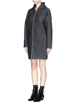 Front View - Click To Enlarge - T BY ALEXANDER WANG - French terry scuba hood jacket