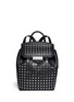 Main View - Click To Enlarge - ALEXANDER WANG - 'Prisma' rhodium eyelet leather backpack