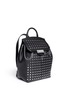Figure View - Click To Enlarge - ALEXANDER WANG - 'Prisma' rhodium eyelet leather backpack