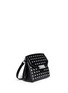 Figure View - Click To Enlarge - ALEXANDER WANG - 'Marion' eyelet leather crossbody bag