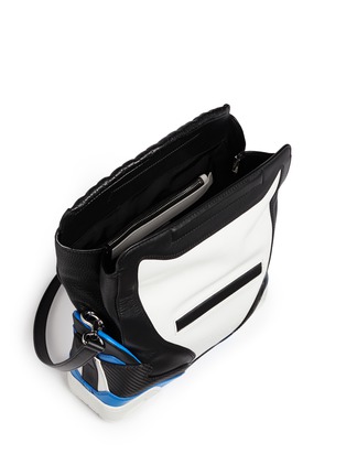Detail View - Click To Enlarge - ALEXANDER WANG - 'Sneaker' large leather shoulder bag