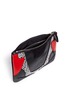 Detail View - Click To Enlarge - ALEXANDER WANG - 'Sneaker' mixed leather zip pouch