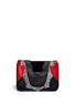 Main View - Click To Enlarge - ALEXANDER WANG - 'Sneaker' mixed leather zip pouch