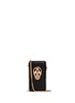 Main View - Click To Enlarge - THOMAS WYLDE - 'Who's Calling' metal skull leather phone case