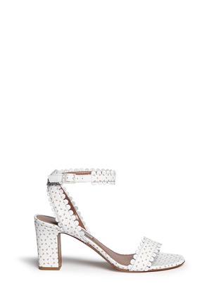 Main View - Click To Enlarge - TABITHA SIMMONS - 'Leticia' scalloped edge block heel sandals