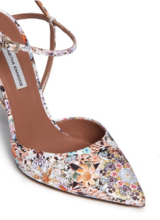 Detail View - Click To Enlarge - TABITHA SIMMONS - 'Valentina' dizzy floral print silk pumps