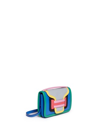 Front View - Click To Enlarge - PIERRE HARDY - 'Alpha' mini colourblock leather shoulder bag