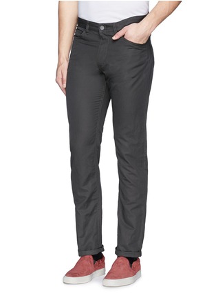 Front View - Click To Enlarge - THEORY - 'Haydin' cotton-linen pants
