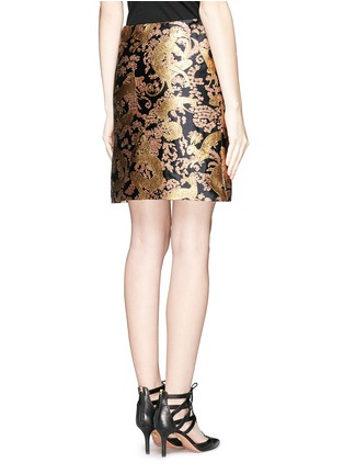 Back View - Click To Enlarge - LANVIN - Animal brocade skirt