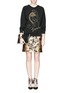Figure View - Click To Enlarge - LANVIN - Animal brocade skirt