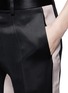 Detail View - Click To Enlarge - HAIDER ACKERMANN - Grosgrain trim satin twill pants