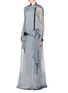 Figure View - Click To Enlarge - HAIDER ACKERMANN - Asymmetric zip silk chiffon trench coat