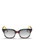 Main View - Click To Enlarge - SHERIFF & CHERRY - 'G11' hand paint stripe varnished acetate sunglasses