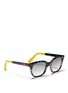 Figure View - Click To Enlarge - SHERIFF & CHERRY - 'G11' hand paint stripe varnished acetate sunglasses