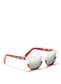 Figure View - Click To Enlarge - SHERIFF & CHERRY - 'G11' polished contrast acetate sunglasses
