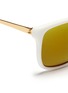 Detail View - Click To Enlarge - SHERIFF & CHERRY - 'G12' contrast temple matte acetate sunglasses