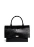 Main View - Click To Enlarge - GIVENCHY - 'Shark' large croc-effect leather flap bag