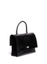 Figure View - Click To Enlarge - GIVENCHY - 'Shark' large croc-effect leather flap bag