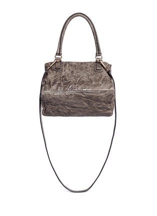 Back View - Click To Enlarge - GIVENCHY - 'Pandora' small crinkle leather bag