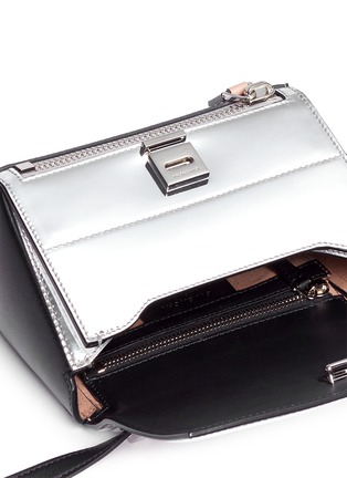 Detail View - Click To Enlarge - GIVENCHY - 'Pandora Box' colourblock mirror leather bag