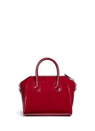 Back View - Click To Enlarge - GIVENCHY - 'Antigona' small patent leather bag