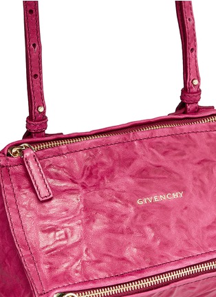 Detail View - Click To Enlarge - GIVENCHY - 'Pandora' mini crinkle leather bag 