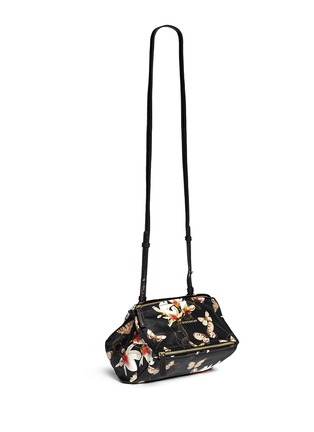 Figure View - Click To Enlarge - GIVENCHY - 'Pandora' mini magnolia and butterfly print leather bag
