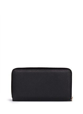 Figure View - Click To Enlarge - GIVENCHY - Madonna print coated canvas zip continental wallet
