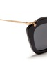 Detail View - Click To Enlarge - MIU MIU - 'Noir' cat eye acetate sunglasses