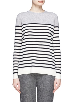 Main View - Click To Enlarge - VINCE - Colourblock stripe cashmere sweater