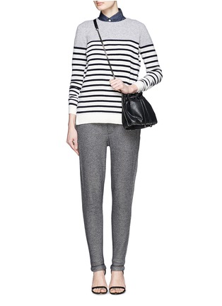 Figure View - Click To Enlarge - VINCE - Colourblock stripe cashmere sweater