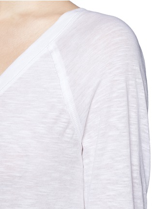 Detail View - Click To Enlarge - VINCE - Cotton slub long-sleeve T-shirt