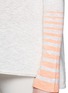 Detail View - Click To Enlarge - VINCE - Contrast stripe cuff cotton sweater