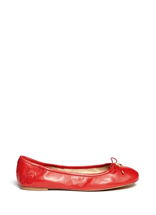 Main View - Click To Enlarge - SAM EDELMAN - 'Felicia' leather ballet flats