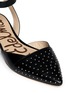 Detail View - Click To Enlarge - SAM EDELMAN - 'Brina' studded ankle strap flats 