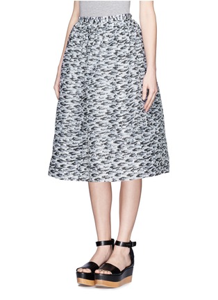 Front View - Click To Enlarge - WHISTLES - Pelt print silk skirt