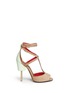 Main View - Click To Enlarge - GIVENCHY - 'Marzia' metal stiletto suede sandals