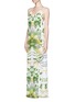 Front View - Click To Enlarge - ALICE & OLIVIA - Dove Y-back maxi dress