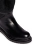 Detail View - Click To Enlarge - SERGIO ROSSI - Shearling lining zip leather boots