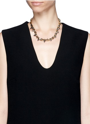Figure View - Click To Enlarge - JOOMI LIM - Spike bead chain necklace