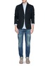 Front View - Click To Enlarge - ALEX MILL - 'A-type' sandwashed slim fit jeans
