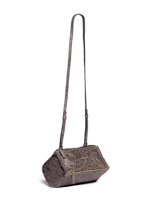Front View - Click To Enlarge - GIVENCHY - 'Pandora' mini crinkled leather bag