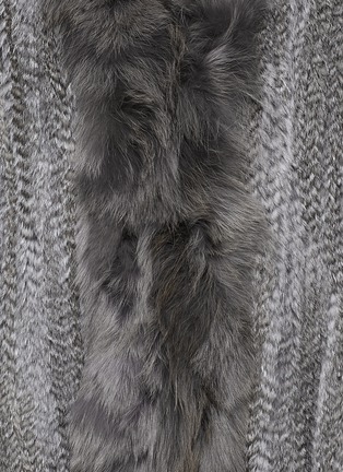 Detail View - Click To Enlarge - ELIZABETH AND JAMES - 'Bianca' rabbit and coyote fur jacket