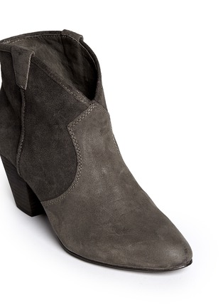 Detail View - Click To Enlarge - ASH - Jalouse' brushed suede ankle boots