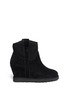 Main View - Click To Enlarge - ASH - 'Yakoo' suede wedge boots