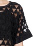 Detail View - Click To Enlarge - ELIZABETH AND JAMES - 'Gilroy' geometric dot embroidery top