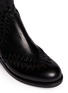 Detail View - Click To Enlarge - ALAÏA - Braid cutout leather Chelsea boots