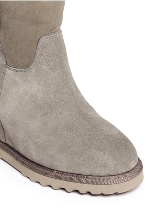 Detail View - Click To Enlarge - ASH - 'Yakoo' suede wedge boots