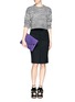 Figure View - Click To Enlarge - GIVENCHY - 'Antigona' leather envelope clutch